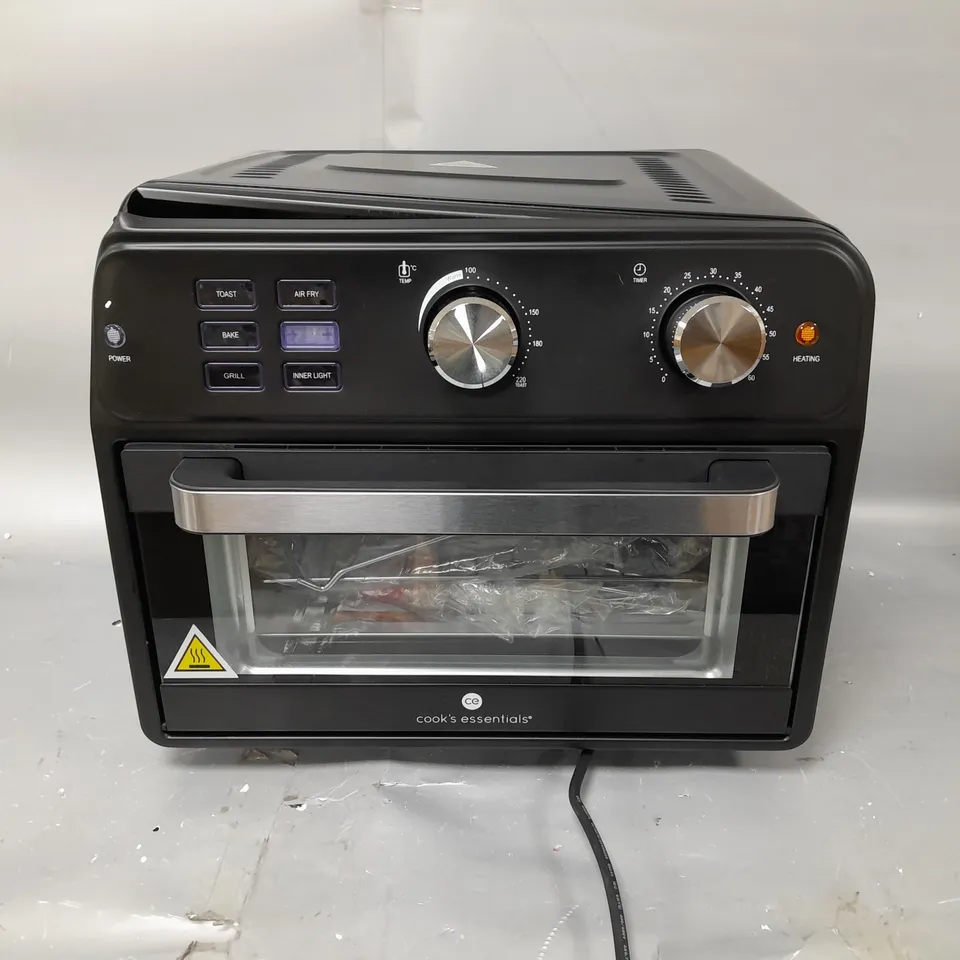 BOXED COOK'S ESSENTIAL 21-LITRE AIRFRYER OVEN IN BLACK