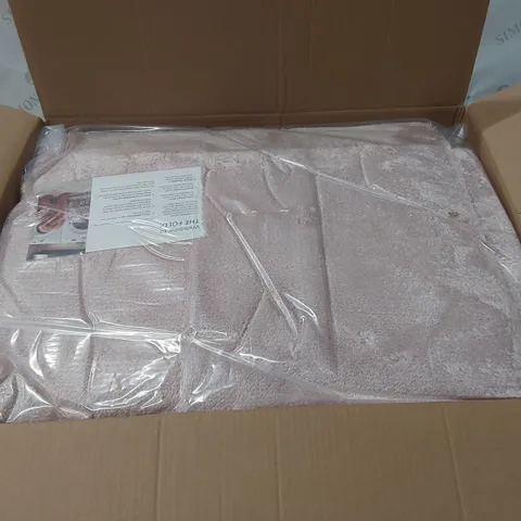 BOXED DESIGNER DUSTY ROSE RUG - 6 x 9'