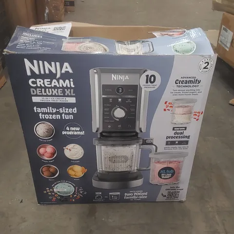 BOXED NINJA CREAMI DELUXE XL ICE CREAM MAKER
