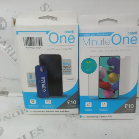 BOX OF APPROX 14 CASE IT MINUTE ONE BUNDLE FOR SAMSUNG GALAXY A51 & SCREEN LIQUID PROTECTOR
