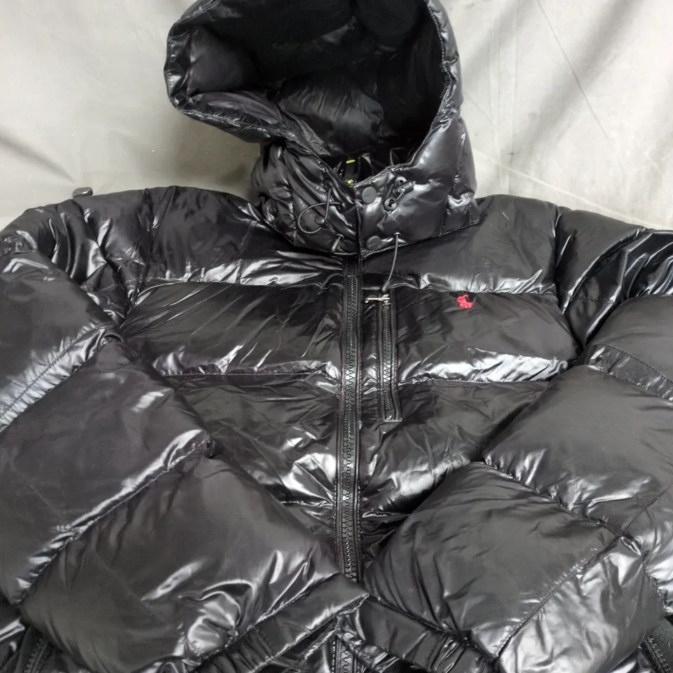 POLO RALPH LAUREN PADDED COAT IN BLACK - SIZE M