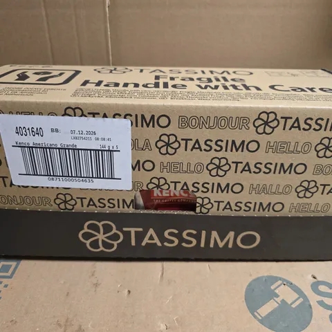 TASSIMO KENCO AMERICANO GRANDE COFFEE PODS – BOX OF 5 X 144 G 