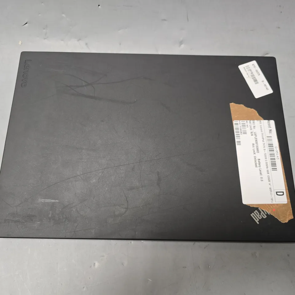 LENOVO THINKPAD T470 LAPTOP IN BLACK