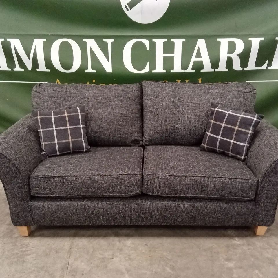 ALSOP 3 SEATER FABRIC SOFA - CHARCOAL RRP £749