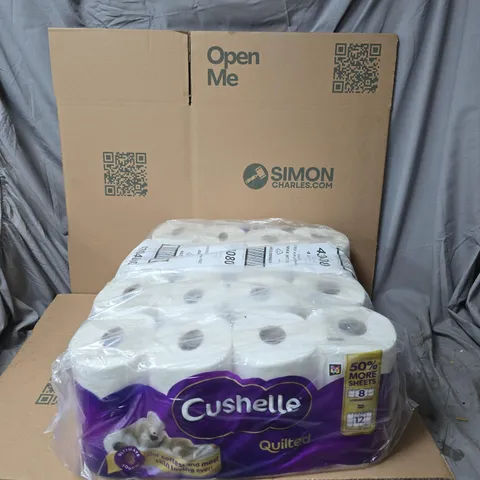 CUSHELLE QUILTED TOILET PAPER – BULK PACK 4 PACKS OF 8 ROLLS
