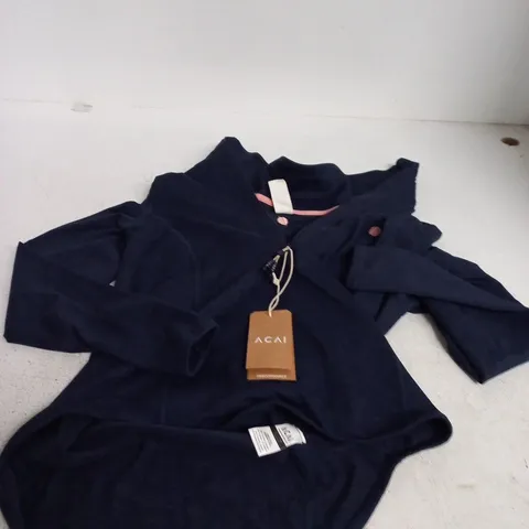 ACAI PERFORMANCE QUARTER ZIP TOP – DEEP NAVY, UK 10