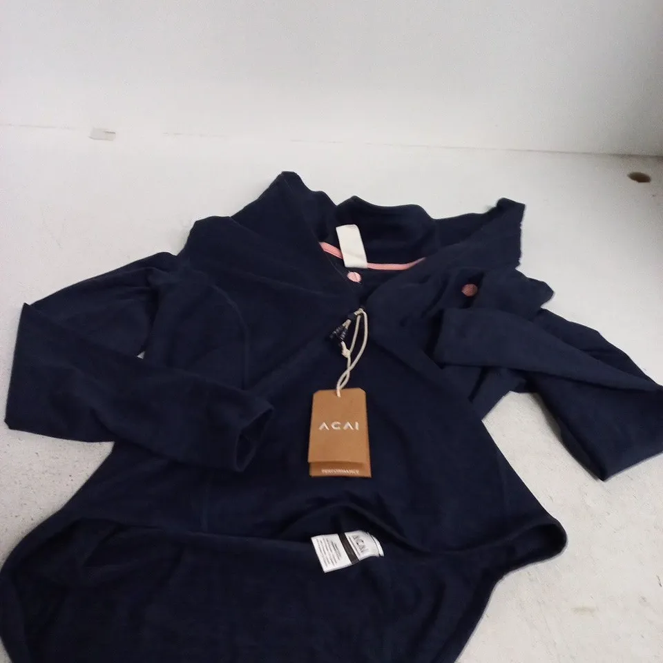 ACAI PERFORMANCE QUARTER ZIP TOP – DEEP NAVY, UK 10