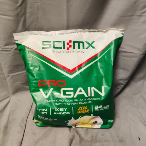 SCI-MX NUTRITION PRO V-GAIN PLANT-BASED PROTEIN POWDER IN VANILLA – 2.2KG