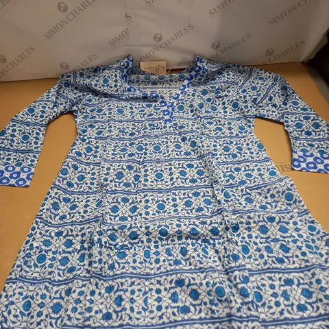 ASPIGA MYKONOS COTTON MAXI DRESS SIZE S