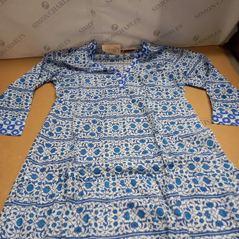 ASPIGA MYKONOS COTTON MAXI DRESS SIZE S