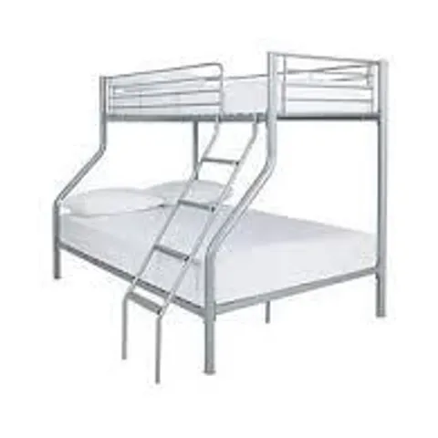 BOXED DOMINO METAL TRIO BUNK BED - WHITE (2 BOXES)