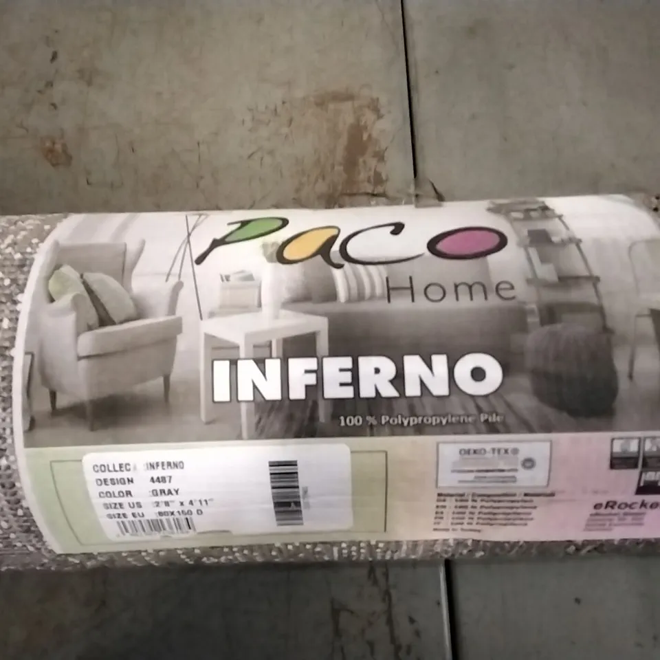 BRAND NEW PACO INFERNO 4487 GREY 80X150CM