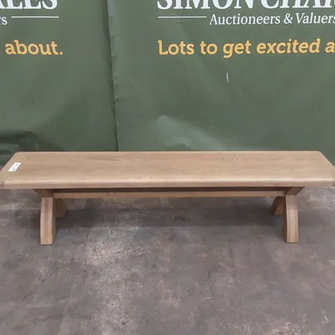 DESIGNER LARGE WOODEN DINING BENCH