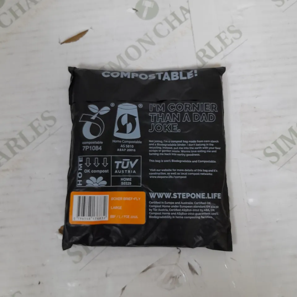 SEALED STEP ONE BOXER BRIEF FLY LARGE 