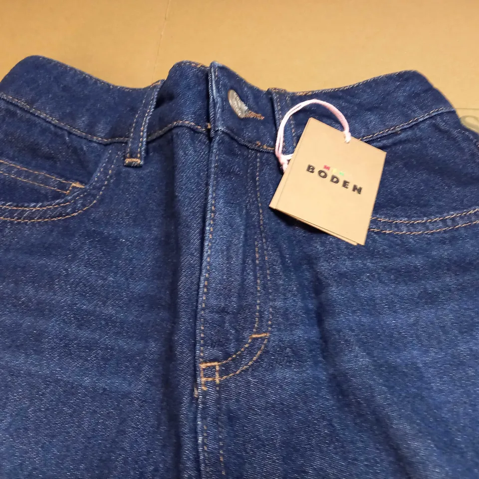 BODEN KIDS RELAXED DENIM SHORTS IN BLUE - SIZE 10Y