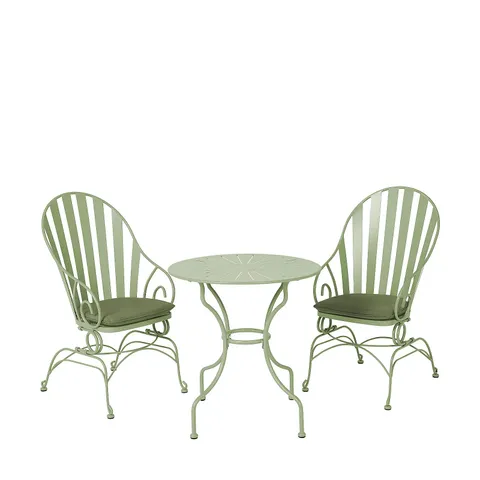 BOXED INNOVATORS SUNBURST ROCKER BISTRO SET - SAGE GREEN
