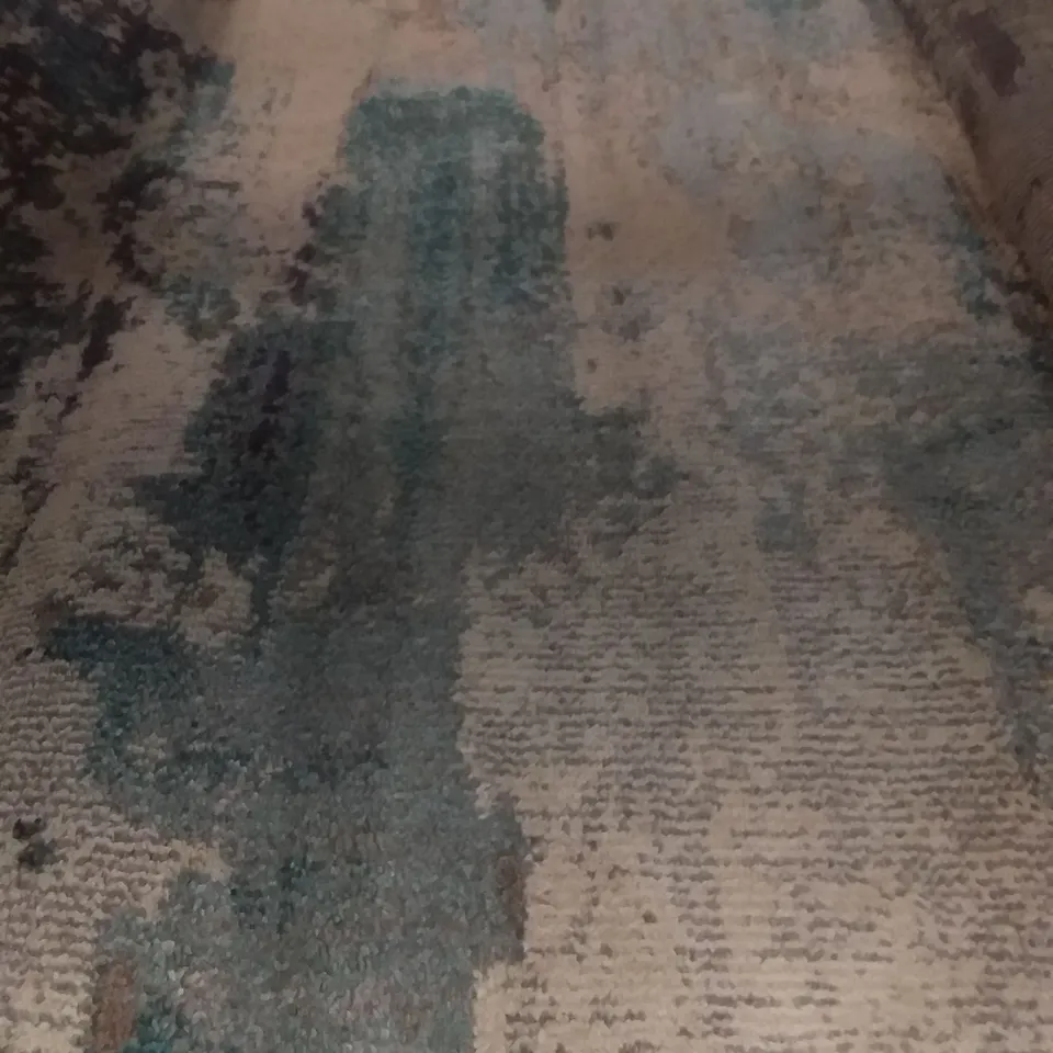 WESTFORD IVORY BLUE ROUND RUG - 160 X 160CM 