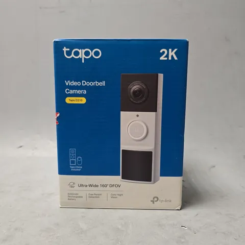 BOXED TAPO 2K VIDEO DOORBELL CAMERA 