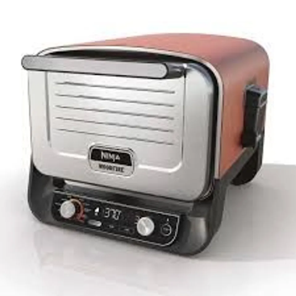BOXED NINJA WOODFIRE OUTDOOR OVEN, ARTISAN PIZZA MAKER AND BBQ SMOKER - OO101UK RRP £349