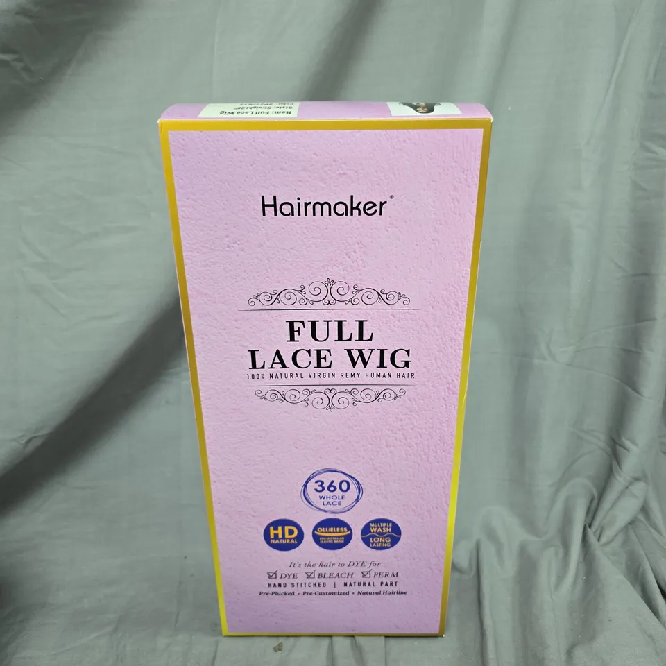 BOXED HAIRMAKER FULL LACE WIG STRSIGHT 28" BLACK