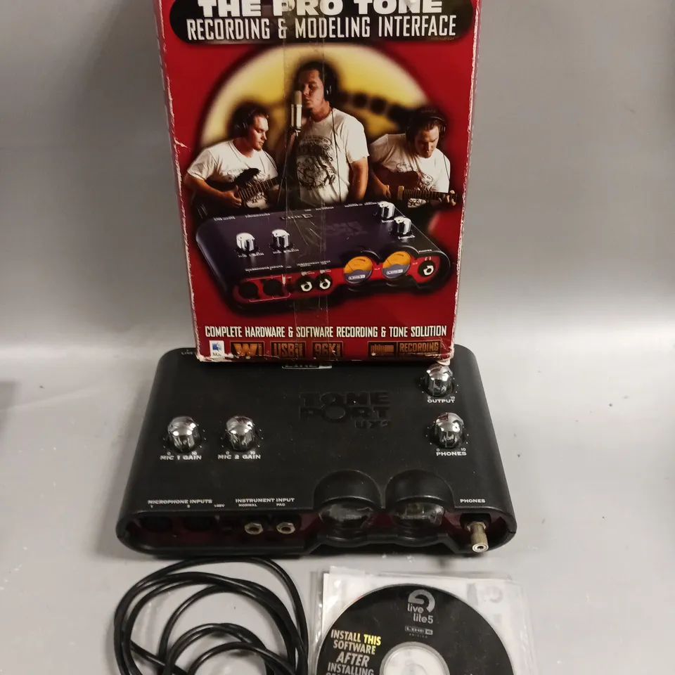 BOXED LINE 6 THE PRO TONE RECORDING & MODELLING INTERFACE 