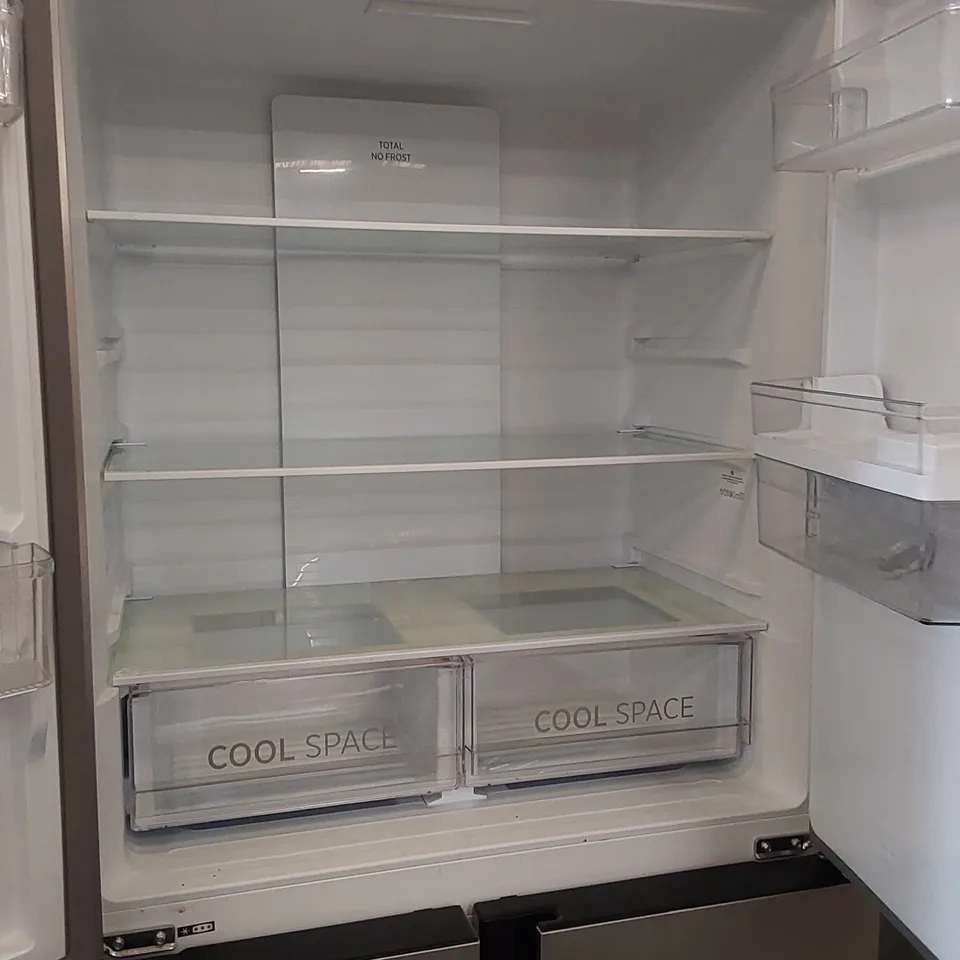 HOOVER HSC818FXWDK 70:30 AMERICAN STYLE FREESTANDING FROST FREE FRIDGE FREEZER - UNPROCESSED RAW RETURN