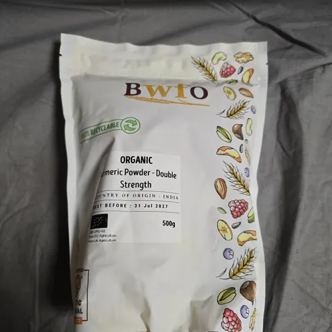 BWFO ORGANIC DOUBLE STRENGTH TURMERIC POWDER - 500G 