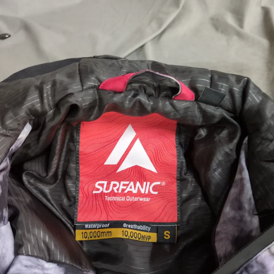 SURFANIC WATERPROOF JACKET GREY AND BLACK SIZE S