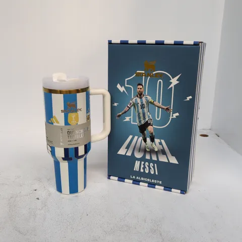 LIONEL MESSI STANLEY QUENCHER TRAVEL MUG – ARGENTINA DESIGN, BOXED 40OZ
