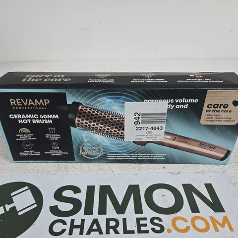REVAMP PROFESSIONAL CERAMIC 40MM HOT BRUSH BOXED