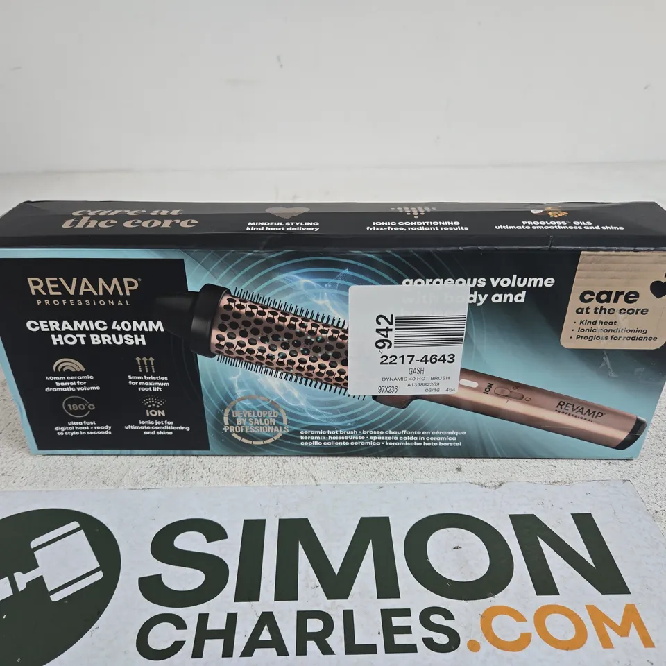 REVAMP PROFESSIONAL CERAMIC 40MM HOT BRUSH BOXED