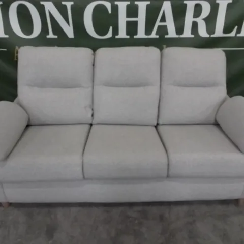 DESIGNER G PLAN MADE SPENCER SWIFT OATMEAL FABRIC THREE SEATER SOFA