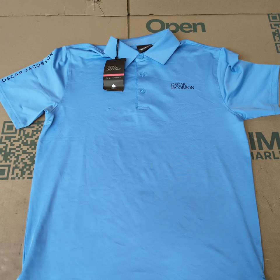 OSCAR JACOBSON BULLOCK TOUR TEE IN DODGER BLUE - SMALL