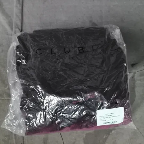 CLUBL LONDON PORT VELVET TWISTED ASYMMETRICAL MAXI DRESS SIZE UK 10