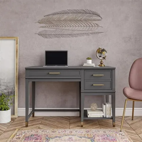 BOXED WESTERLEIGH LIFT DESK- GRAPHITE GREY (1 BOX)
