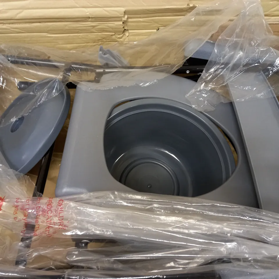 NRS HEALTHCARE FOLDING PORTABLE NON SLIP COMMODE