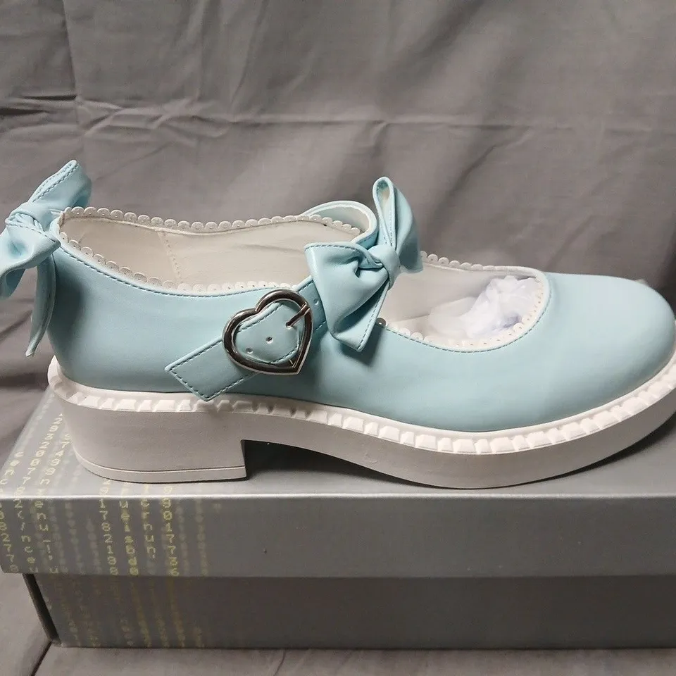 BOXED KOI FAIRY LACE DOILY MARY JANES – BABY BLUE, UK7