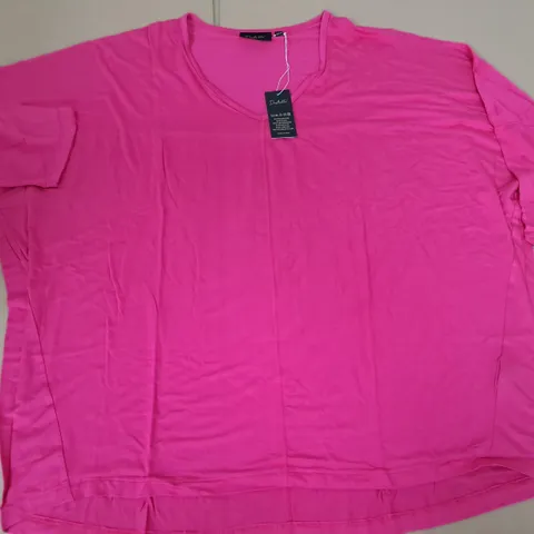 LOT OF 4 BRAND NEW DESTELLO V-NECK PINK TOPS - UK 22