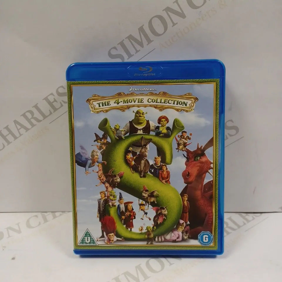 THE 4-MOVIE SHREK BLU-RAY COLLECTION. INCLUDES SHREK 1,2,3 AND FOREVER AFTER 
