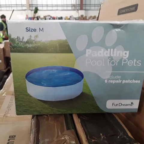 BOXED FUR DREAMS PADDLING POOL FOR PETS - MEDIUM