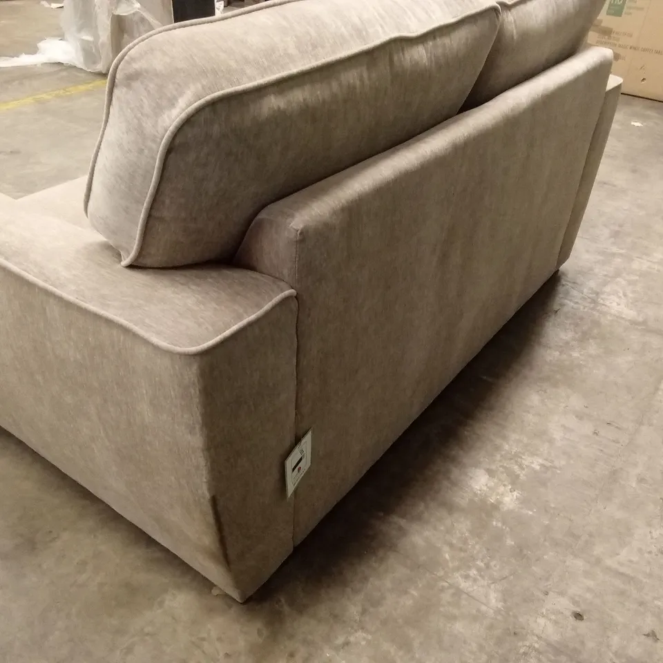HARLOW 2 SEATER STANDARD BACK FABRIC SOFA - NATURAL RRP £599