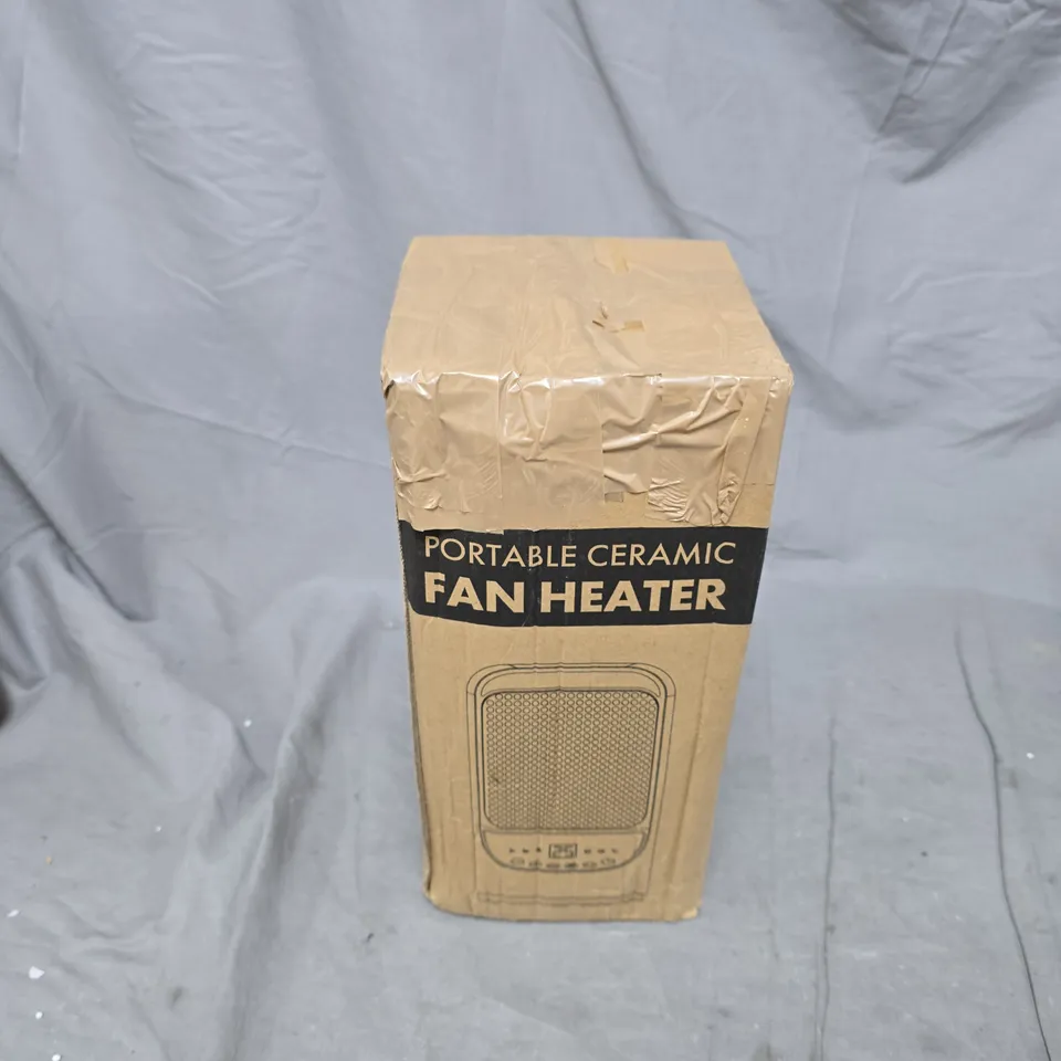 PORTABLE CERAMIC FAN HEATER – BOXED