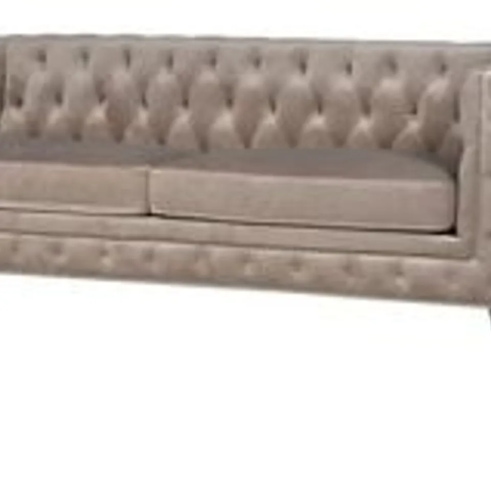 LUCIANO 3 SEATER SMITHERS VELVET  BUTTON SOFA RRP £2530