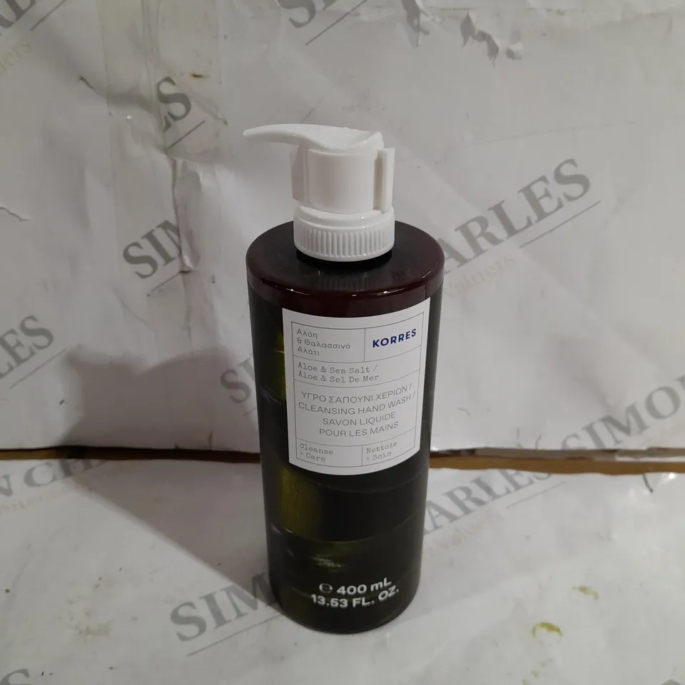 KORRES ALOE & SEA SALT CLEANSING HAND WASH 400ML