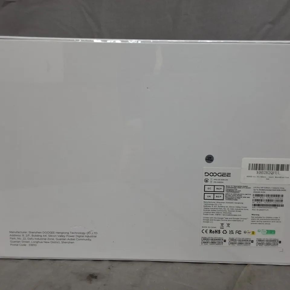 SEALED GOOGEE U11 PRO VIP EDITION 6GB+24GB RAM 256GB ROM IN GALACTIC GREY