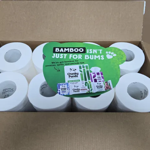 CHEEKY PANDA BAMBOO TOILET TISSUE – 24 ROLL PACK (SILKY SOFT)