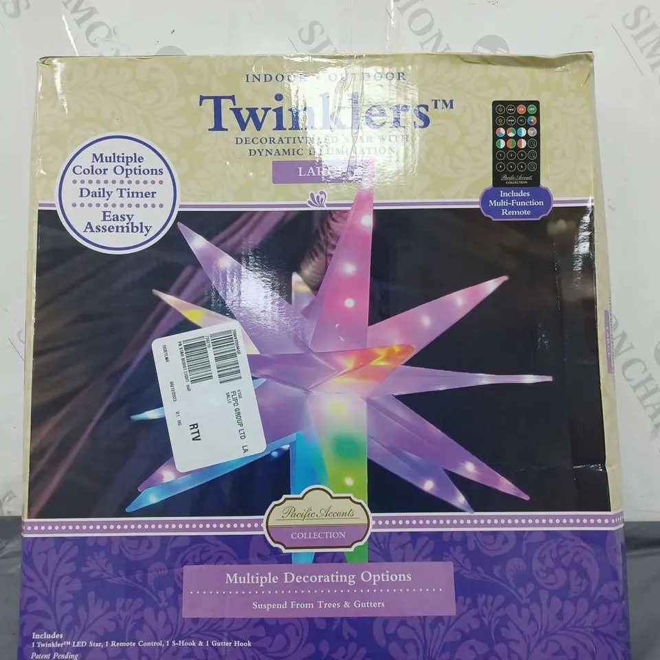 BOXED PACIFIC ACCENTS STAR BURST LIGHT