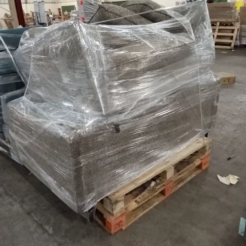 PALLET OF ASSORTED INCOMPLETE DESIGNER SOFAS AND UPHOLSTERY ITEMS