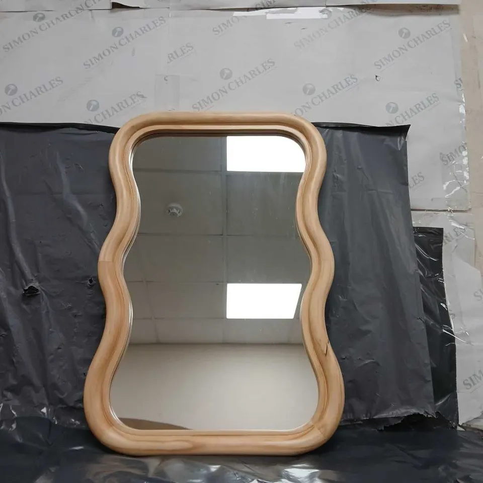 WOODEN FRAME MIRROR - COLLECTION ONLY