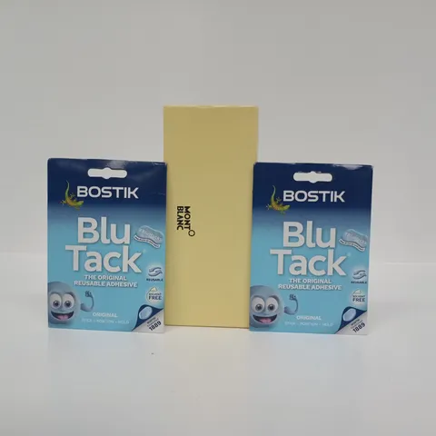 APPROXIMATELY 10 ASSORTED HOUSEHOLD ITEMS TO INCLUDE BLU TACK, ETC